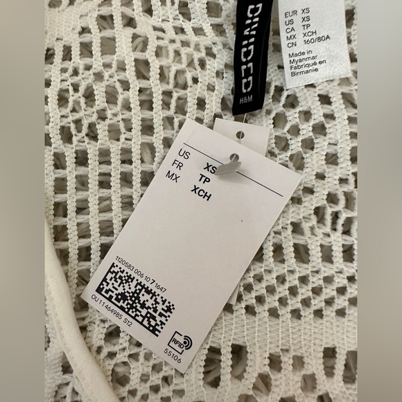 crochet cardigan with tie front - Picture 2 of 2